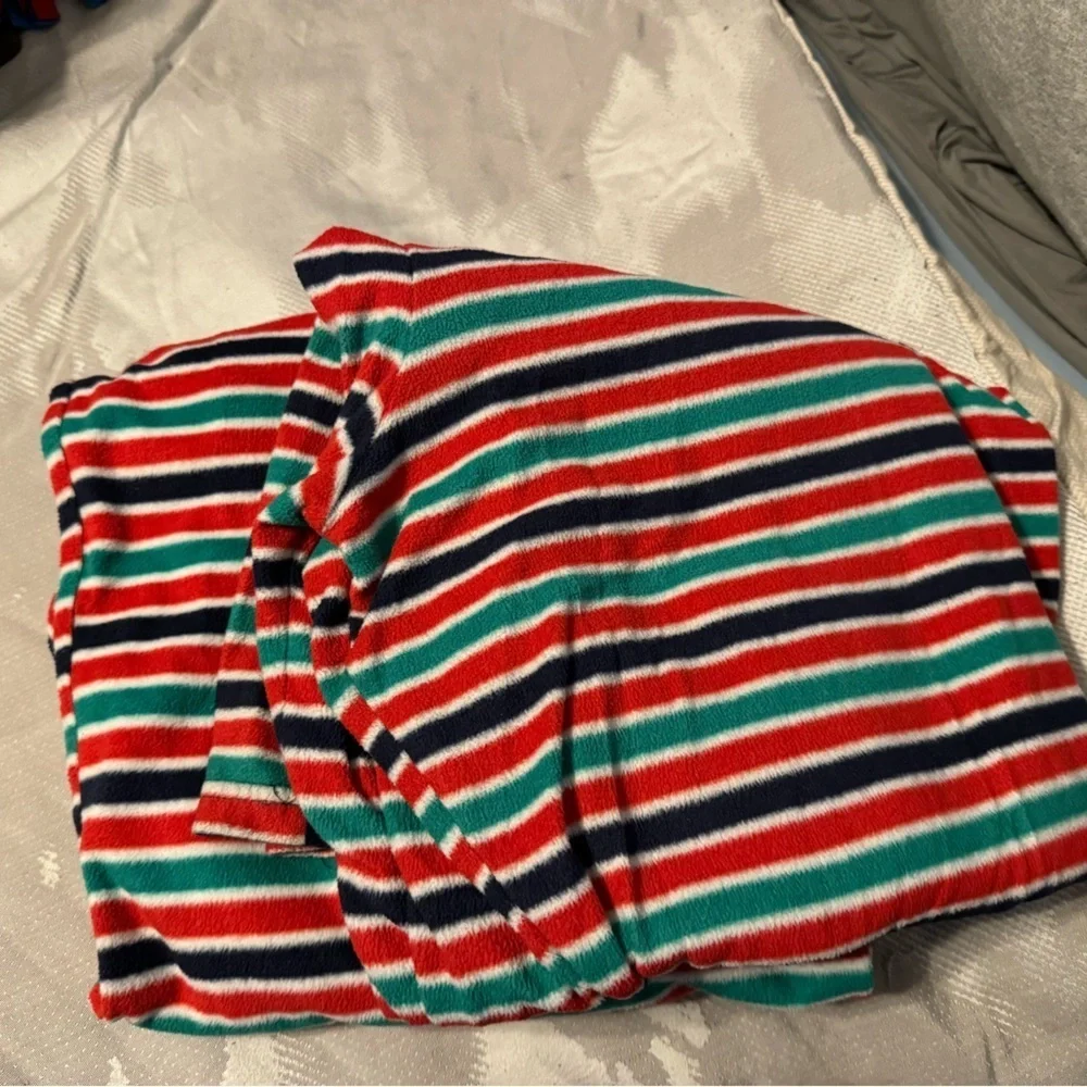 Cozy set of Holiday Christmas Pajama pants Candy Cane Striped Men Woman Set!